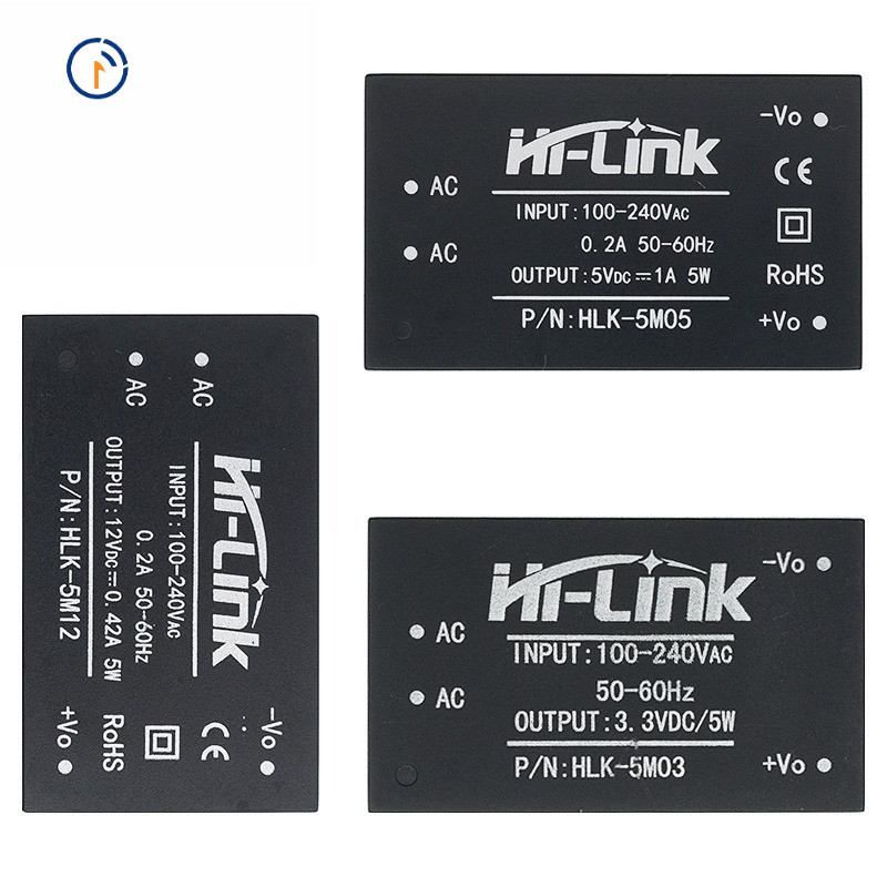 HLK-5M05 HLK-5M03 HLK-5M12 5W AC-DC 220V ถึง 12V/5V/3.3V Buck ขั้นตอนลงโมดูลแปลงอัจฉริยะ