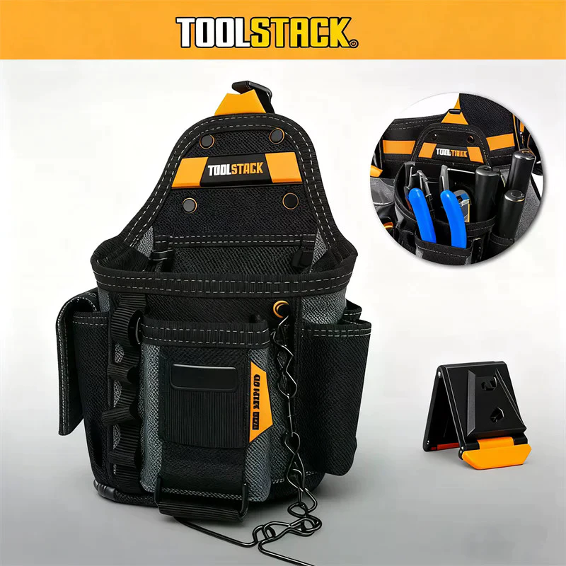 TOOLS ช่างไฟฟ้าขนาดเล็กเครื่องมือเข็มขัดมัลติฟังก์ชั่กระเป๋าเครื่องมือกระเป๋าช่างไฟฟ้าช่างประปาการบํารุงรักษาคนงานกระเป๋าเครื