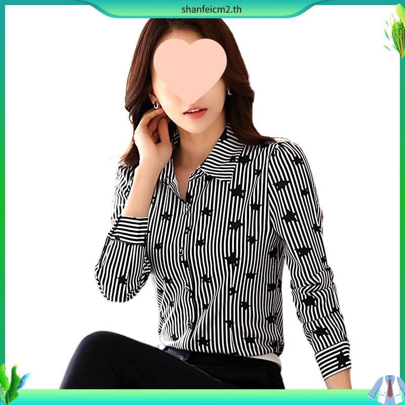Narinari : MT6752.1 Ruff Bow Collar Blouse เสื้อคอจีบตั้ง แต่งโบว์ แขนสั้น