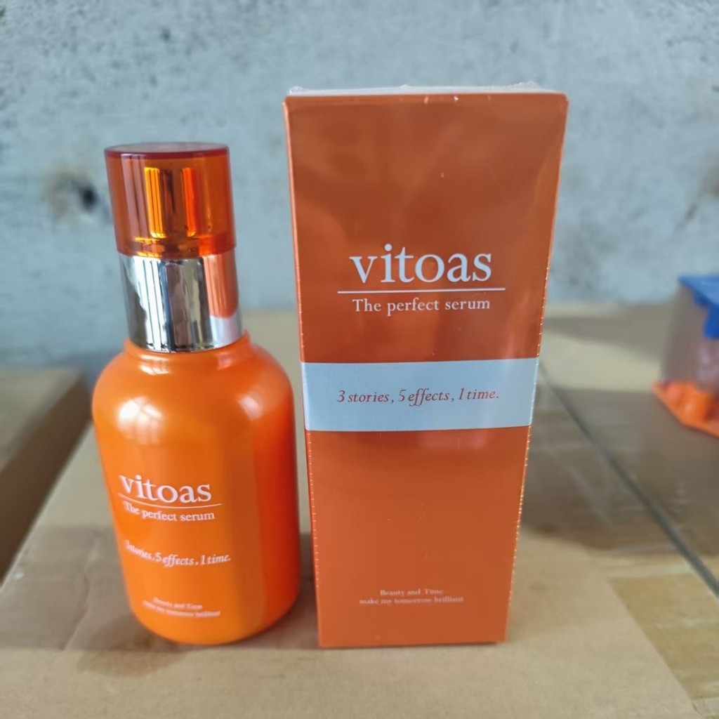 Suntory vitos vitoas Multi-Effect Extremely Moisture Locking Essence 120ml ขวดส้มขนาดเล็ก Multi-Effe
