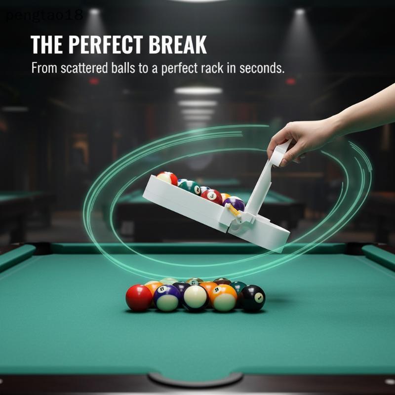 [PGO] ABS พลาสติก Precision Pool Ball Ra Setter บิลเลียดอุปกรณ์การฝึกอบรมสําหรับ 8 Ball 9 Ball Pract