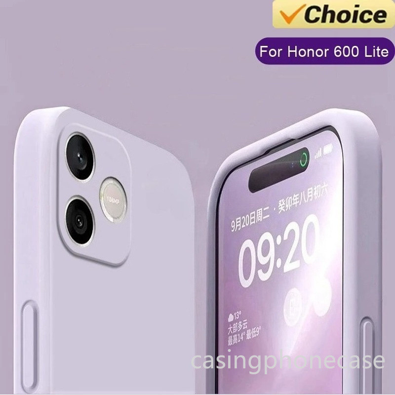 ปลอกสําหรับ Honor 600 Pro Lite e 600Pro 600Lite 600e 4G 5G 2026 Square Liquid เคสโทรศัพท์นุ่มกันน้ํากันกระแทกป้องกันเต็มรูปแบบหลายสีปกหลัง