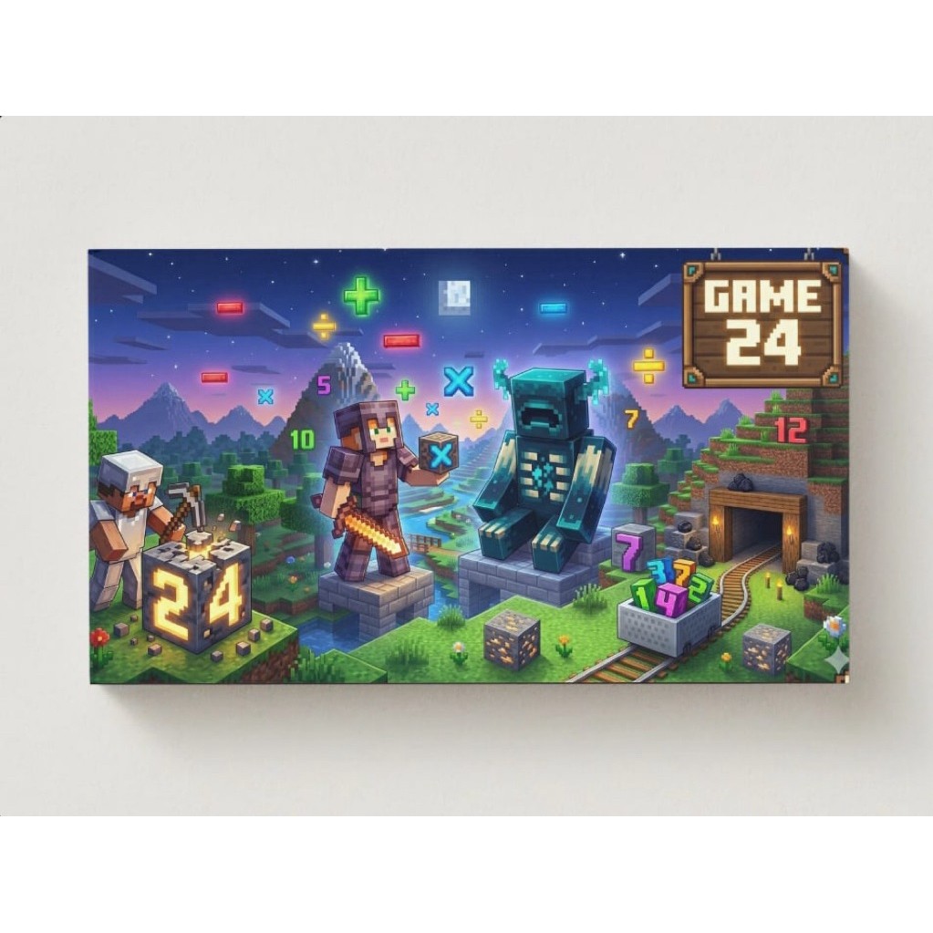 การ์ดเกม 24 ฝึกสมอง (มี2version)