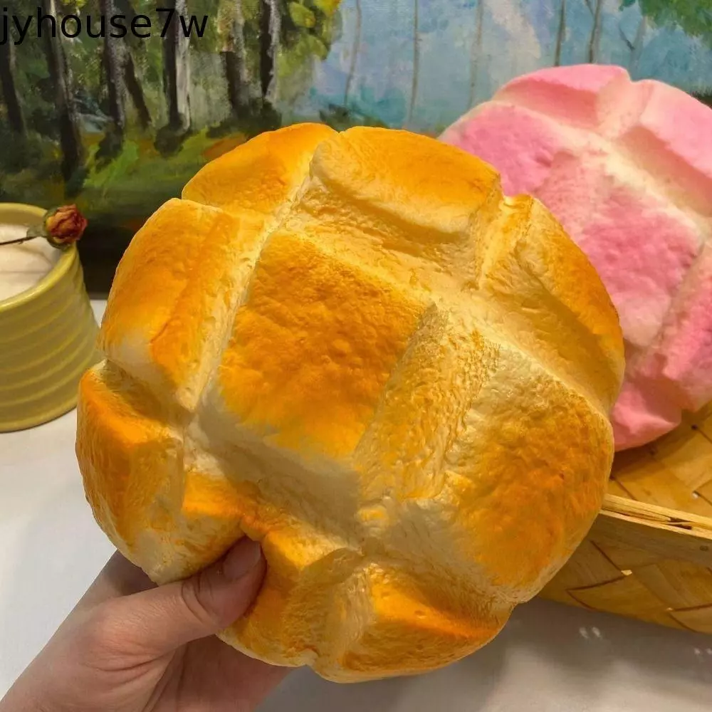 JYHOUSE Sensory Fidget Bread, Prank ตกแต่งขนมปังจําลอง Squishy ของเล่น, เด็กช้า Rising สมจริงนุ่มยืดหยุ่นสับปะรด Bun Squishy ของเล่นเด็ก