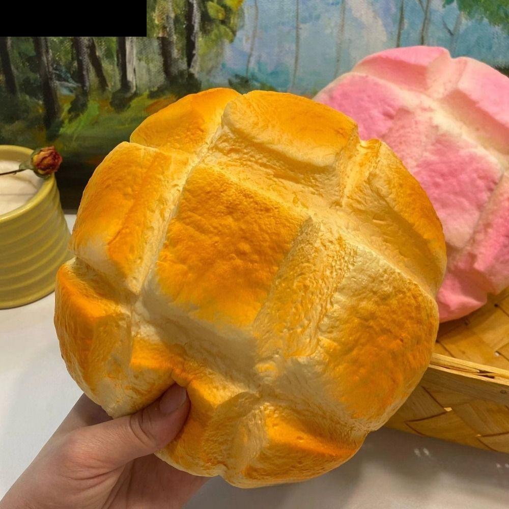 AUBREY1 Sensory Fidget Bread, จําลองช้า Rising Bread Squishy ของเล่น, เดสก์ท็อปเครื่องประดับ Prank ตกแต่งนุ่มยืดหยุ่นสมจริงสับปะรด Bun Squishy ของเล่นเด็ก