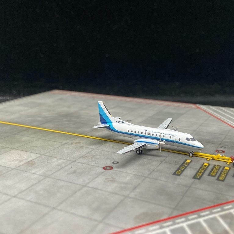 [Ready Stock 1] 1: 400 GJ Oriental Express Airlines SAAB340 เคลือบคลาสสิก ลงทะเบียน N407BH คนรักสายส