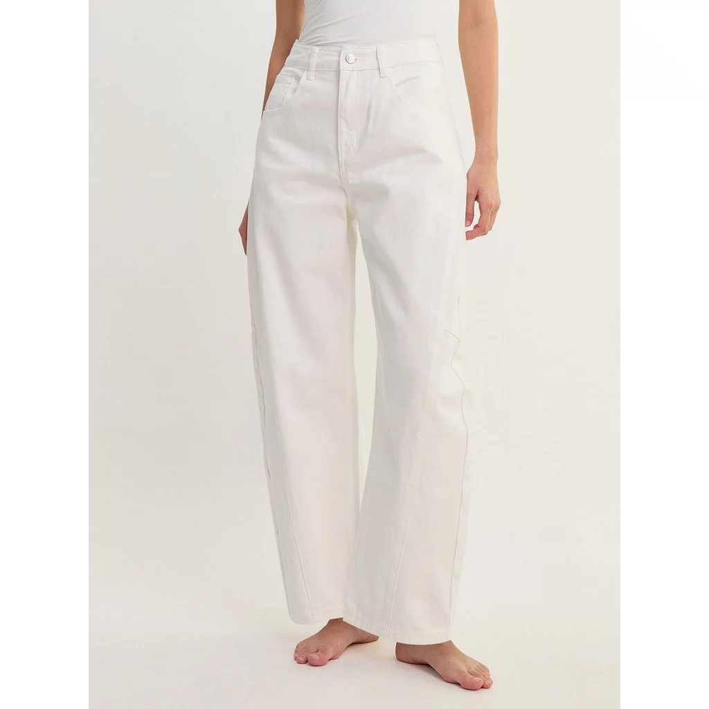 [Pomelo] กางเกงยีนส์ขากว้างเอวสูง / High Waist Wide Leg Denim Pants