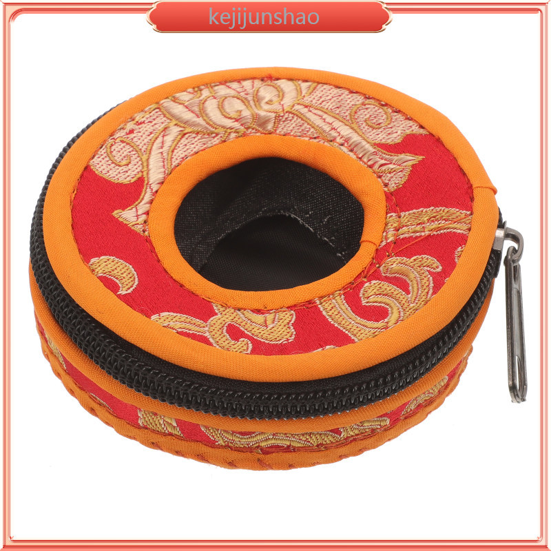 Finger Cymbals Bag Handheld Bell Bag Zipper Finger Cymbal Pouch Finger Cymbal Bell Bag