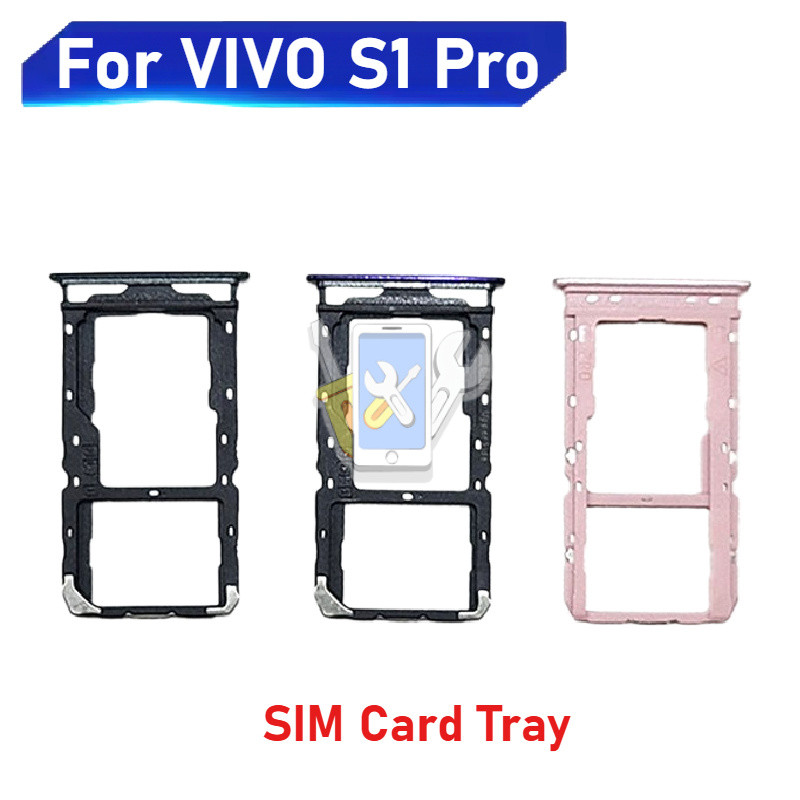สําหรับ VIVO S1Pro Y9S ถาดซิมการ์ดซิมการ์ดผู้ถือการ์ด Reader SD Slot Adapter อะไหล่