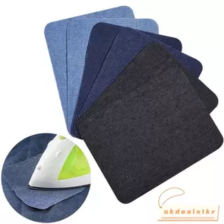 IOKDEALS1 4/12PCS ผ้า Patch ซ่อมกางเกง Applique กางเกงยีนส์ DIY