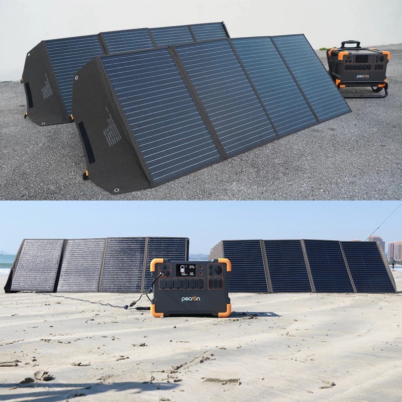 Pecron PV200 / PV300 Solar Panel แผงโซลาร์พกพา กันน้ำ IP67 สำหรับ Power Station และแคมป์ปิ้ง