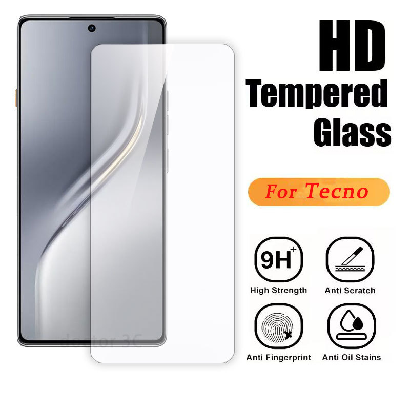 ฟิล์มกระจกใสสำหรับ Tecno Spark Camon 50 40 30 20 20s 19 18 17 10 9 8 7 Pro 40C 30C 20C 20P 18P 17P 1