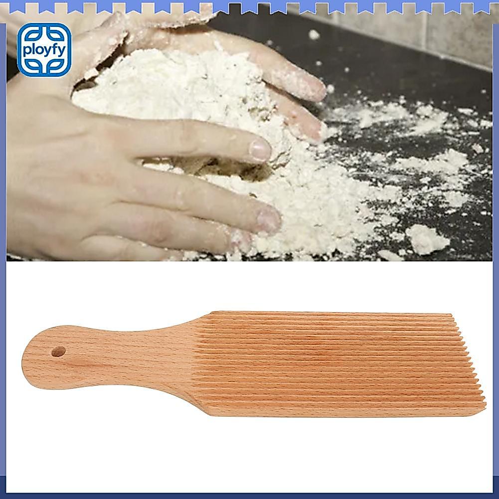Ployfy Professional Gnocchi Garganelli ไม้ Paddle Slanted BOARD เครื่องทำพาสต้าไม้ Butter Paddles สำหรับนวดแป้งและทำ