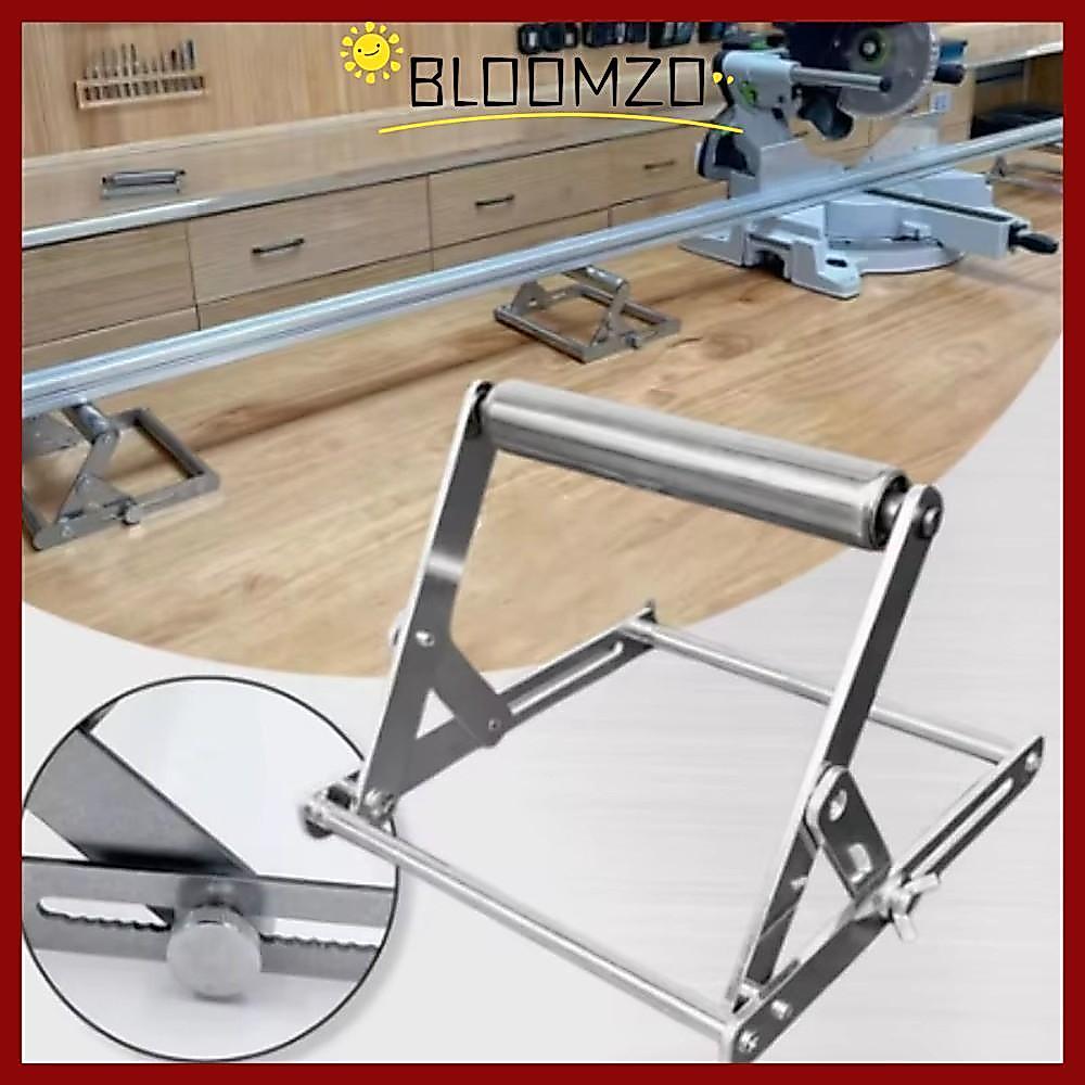 ตัด BLOOMZO|โครงรองรับการตัดสแตนเลส|สิ่งที่แนบมาวงเล็บสนับสนุนวัสดุแบบพับได้, ความสามารถภายในปรับ 25-145 มม. ตารางเลื่อยขาตั้งเครื่องมือเสริม
