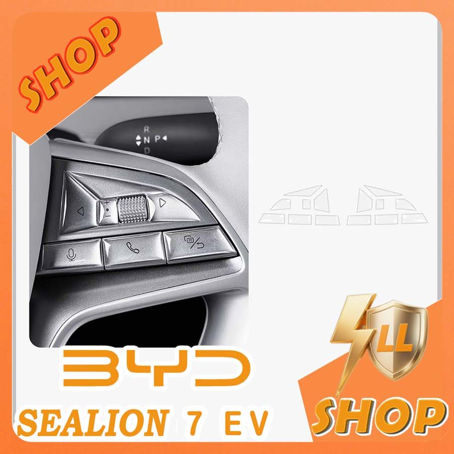 [READY]BYD SEALION 7 EV Steering wheel adhesive button stickers Body kit byd sealion 7 ev Car decora