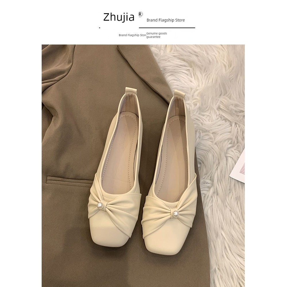 mary jane shoes รองเท้า mary jane รองเท้า marry jane Mary French Low Heel Evening Mother Granny Shoe