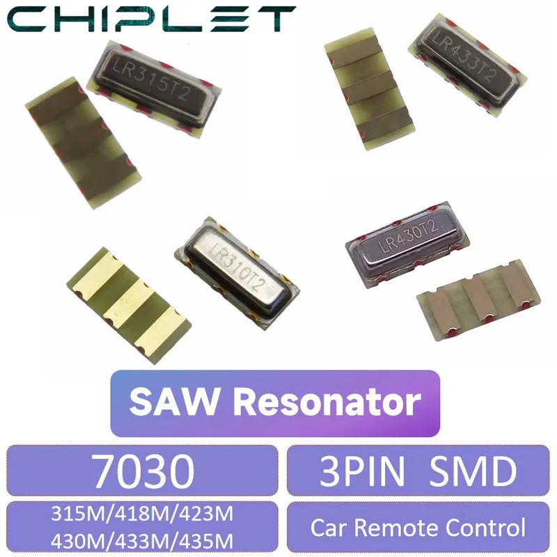 20 ชิ้น 3X7 3*7 SAW Resonator LR315T2 LR433T2 LR418T2 LR435T2 LR430T2 LR423T2 รีโมทคอนโทรล SAW เครื่