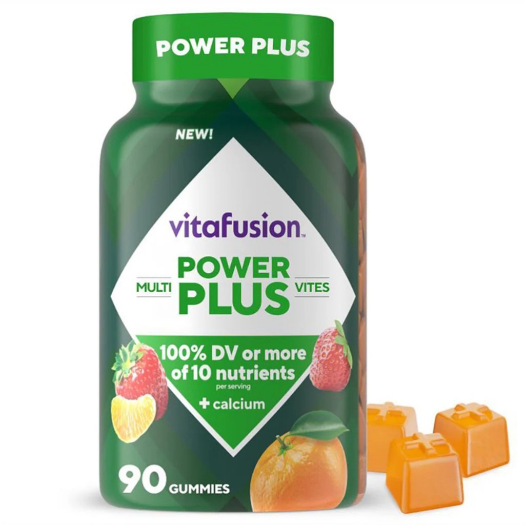 Vitafusion Power Plus Multivites Plus Calcium (90กัมมี่) กัมมี่วิตามินรวม