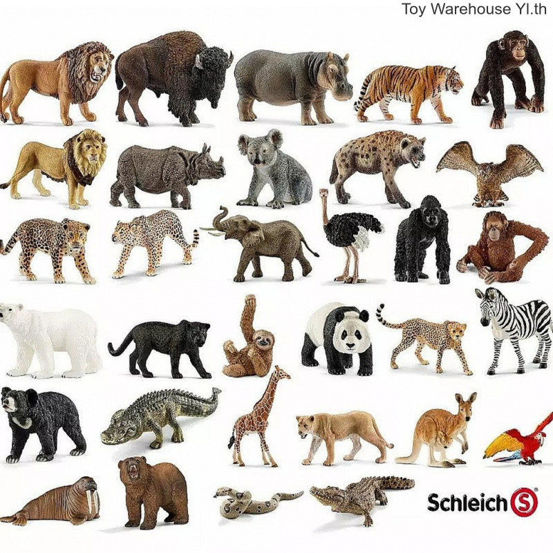 Clearance Schleich Germany Schleich Wildlife Simulation Tiger Lion Crocodile Elephant Giraffe เหมือนจริง