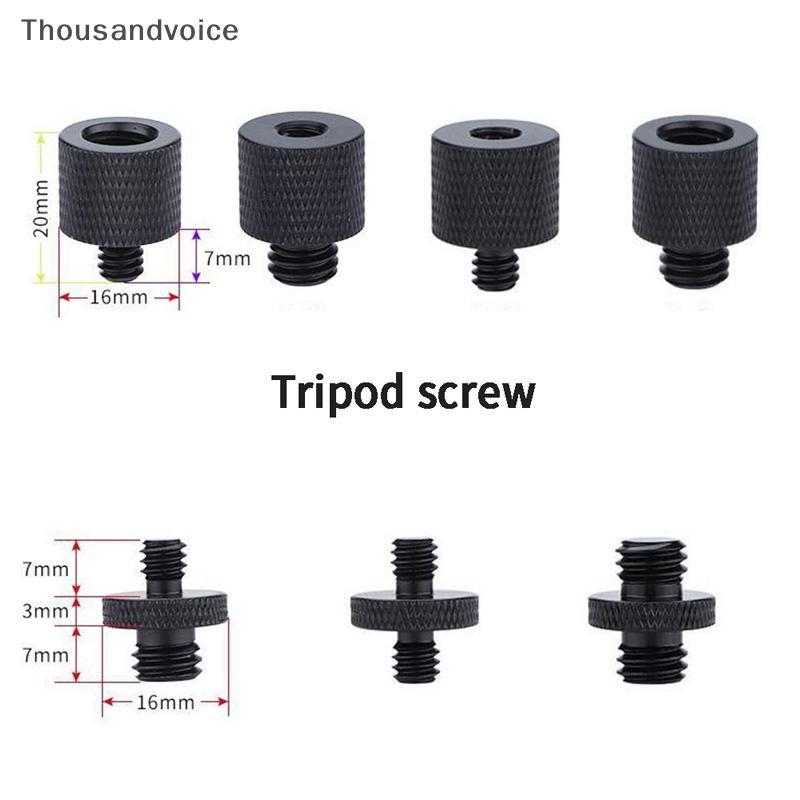 [พันโวซ] 3/8"ถึง1/4 "ชายกับหญิงเกลียวสกรูเมาอะแดปเตอร์แผ่นขาตั้งกล้องสกรูเมา
