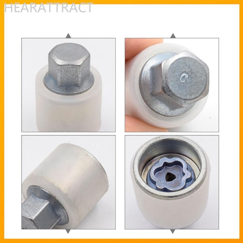 HEARATRACT รถ Anti-Theft ล็อคล้อ Key ยาง Security สกรูเครื่องมือกําจัดซ็อกเก็ตสําหรับ Audi VW A3 A4 
