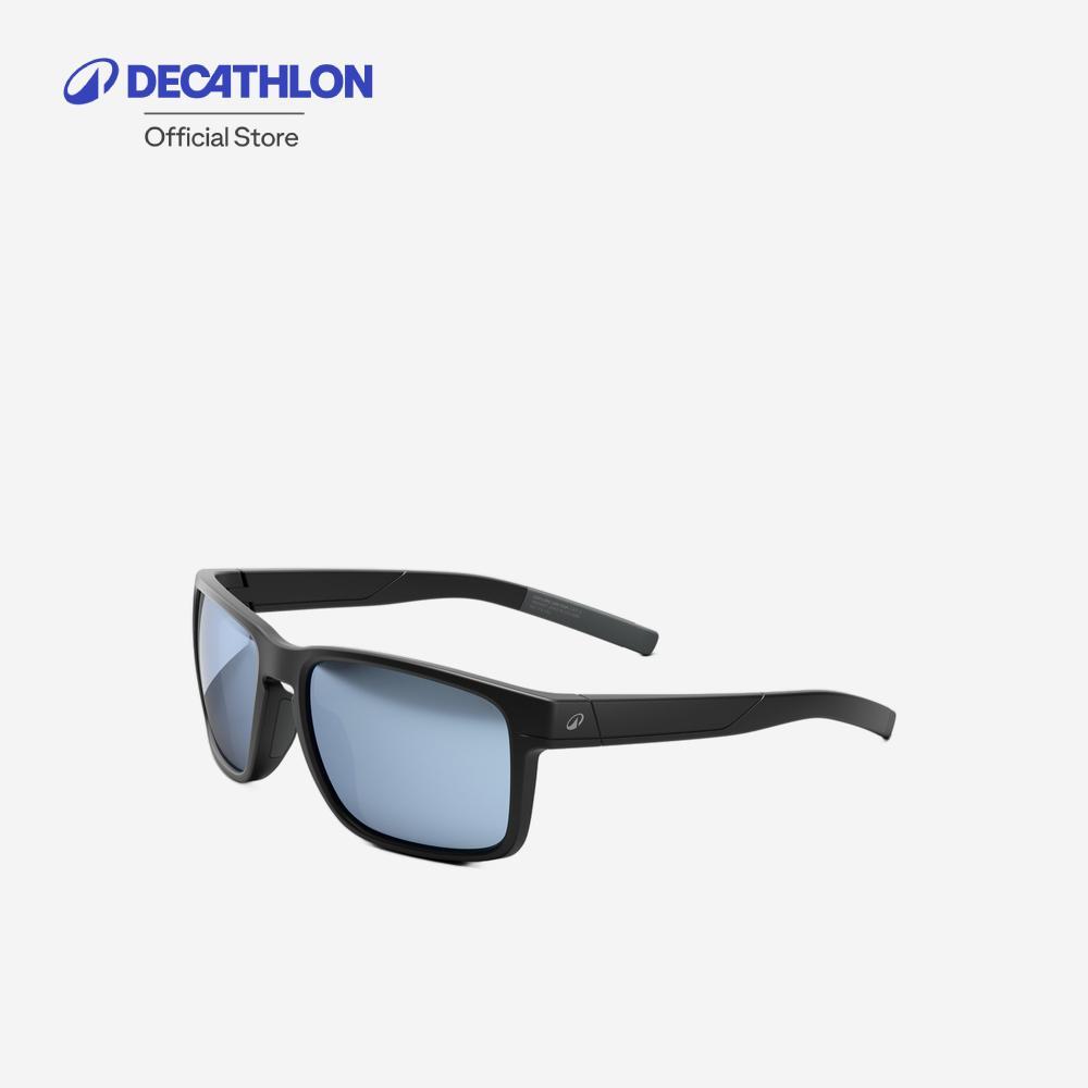 Decathlon Polarised Sunglasses Category 3 แว่นกันแดดเลนส์โพลาไรซ์ประเภท 3 รุ่น Explore 500 Sqr - Black/Grey