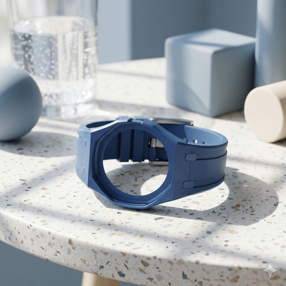 Biocermic Case Silicone Band with Swatch * AP Royal Pop Lepin and Savonette Soft Silicone Sport Repl