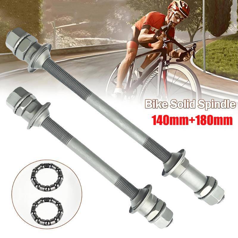 SUPERAF Solid Construction Bike Axle Set ด้านหน้าและด้านหลัง Heavy Duty Lever สําหรับการบํารุงรักษาประกอบจักรยานเสือภูเขา