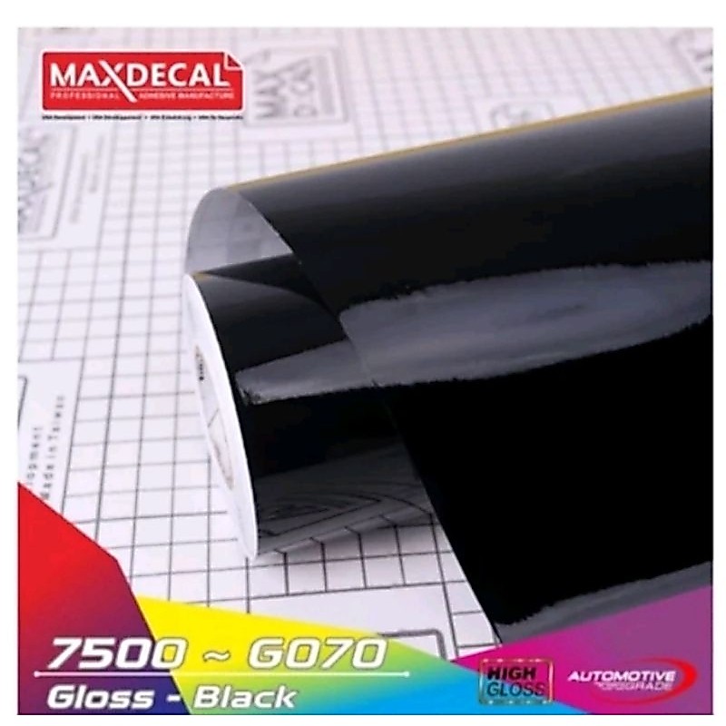 Maxdecal 7500 - G070 & M070 Vinyl Black Glossy & Matt/Black lightning
