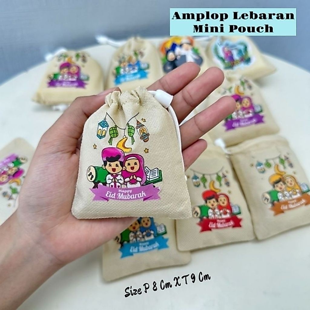 EID COIN BOX WALLET CONTENTS 1 DOZEN 12 PCS RANDOM MIX / CUTE UNIQUE EID ANGPAO ENVELOPE WALLET