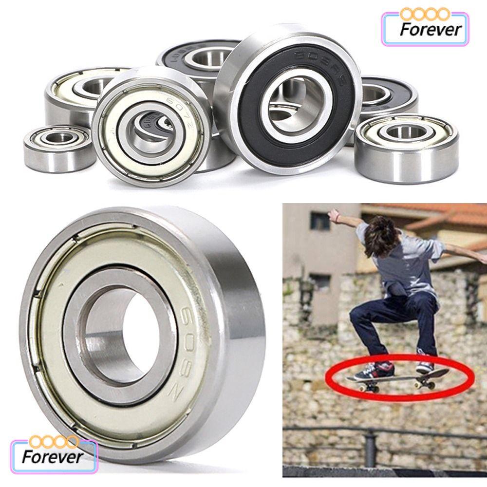 FOREVER 1 ชิ้นลูกปืน, 608ZZ 608RS 609ZZ 609RS แบริ่งเหล็กชิ้นส่วนเครื่องพิมพ์, ทนทาน 6000ZZ 6000RS 6001ZZ 6001RS Double Shield Deep Groove Roller Skates สกู๊ตเตอร์