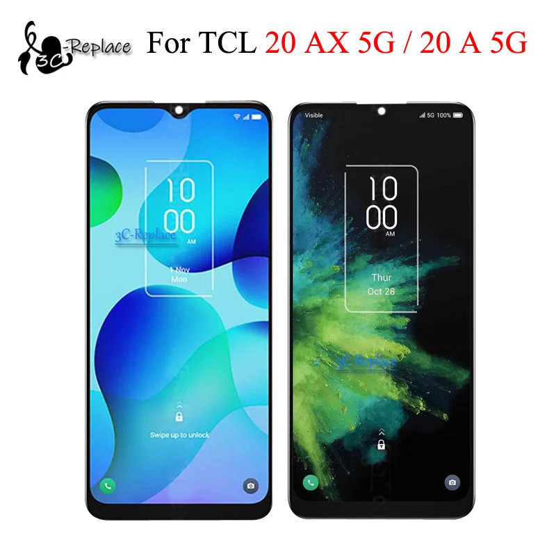 6.52 นิ้วสําหรับ TCL 20 AX 5G T768O จอแสดงผล LCD Touch Screen Digitizer Assembly สําหรับ TCL 20 5G T
