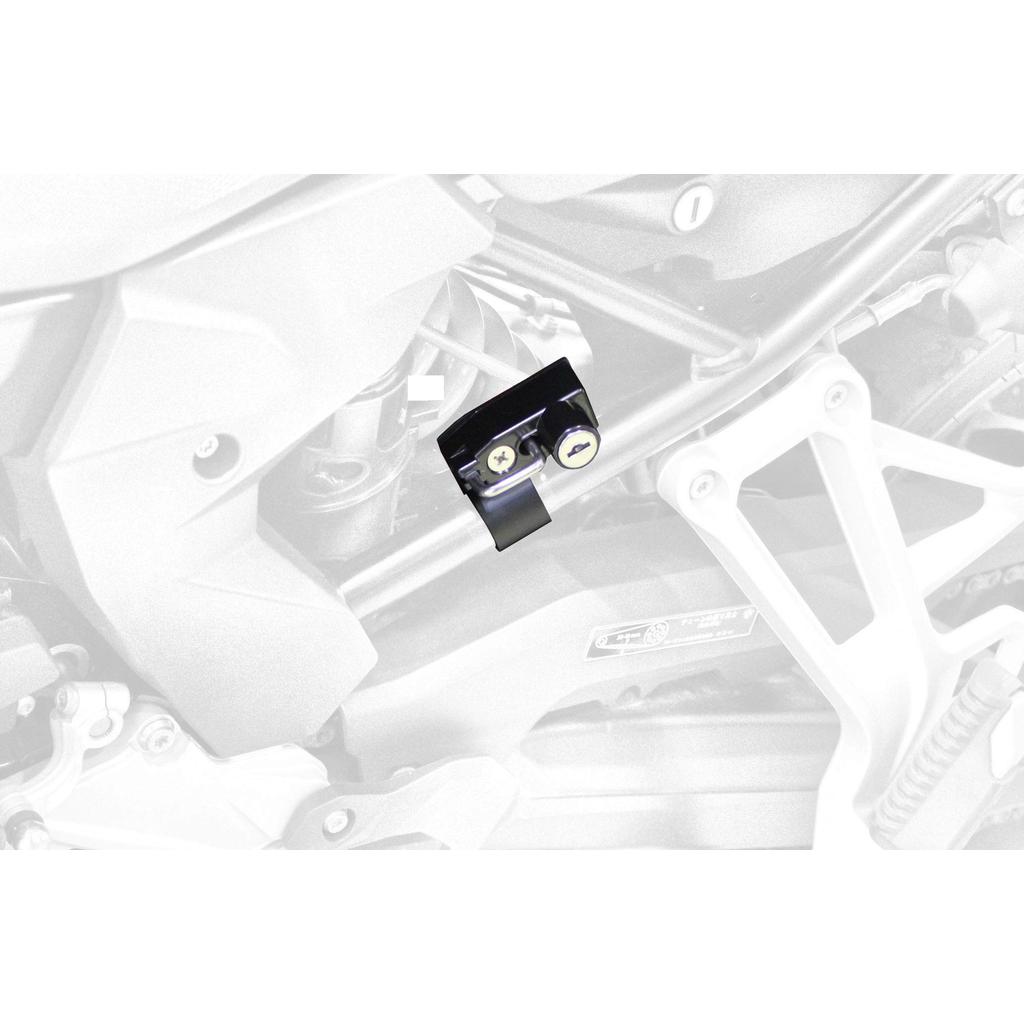 ตัวล็อกหมวกกันน็อกเหล็ก Kijima สำหรับ BMW F750/850GS/900R/XR/F800/900GS (BM-05013) | Kijima Steel He
