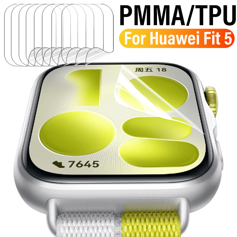 1/5PCS ป้องกันหน้าจอสําหรับ Huawei นาฬิกา Fit 5 5Pro Full Coverage Ultra-HD Clear ป้องกันฟิล์มสําหรับ Huawei นาฬิกา 3/4 pro ไม่ใช่แก้ว