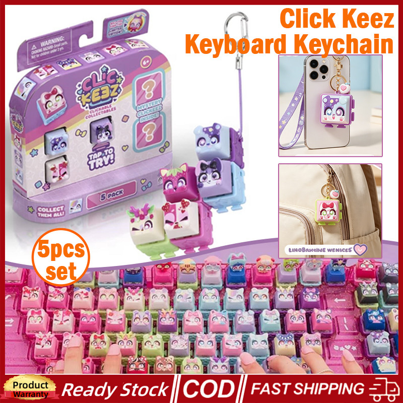 25 ชิ้นคลิก Keez คีย์บอร์ดพวงกุญแจกล่องตาบอด Clickeez คีย์บอร์ดแบบกลไก Keycaps แขวนพวงกุญแจความเครียด-Relief สะสมของเล่นเด็ก
