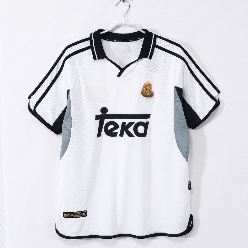 2000/01 Season HM Home White Retro Short-Sleeve High-Quality Football Jersey S-XXL