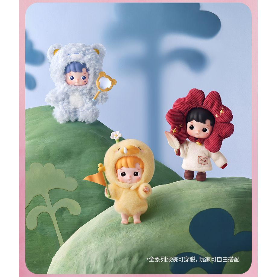 ของแท้ POPMART HACIPU Secret Land Story Series MINI Action Figure ตุ๊กตา BJD กล่องปริศนา
