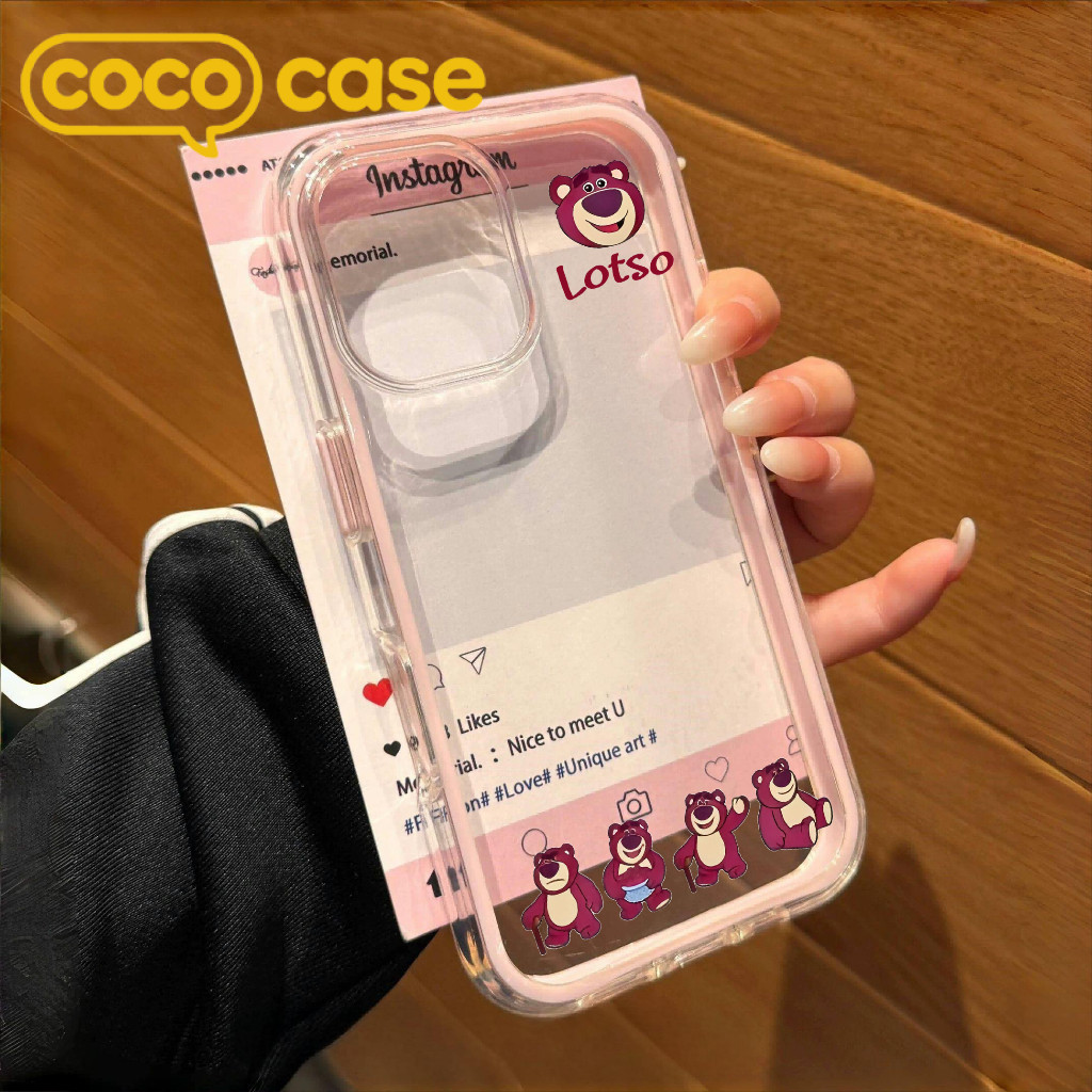 เคสไอโฟน เคส iPhone 17/17 16 15 14 13 12 11 Pro/17 Pro Max แบบใส่ ขอบ 2-in-1 ลายการ์ตูน – ทนทาน ไม่เหลือง