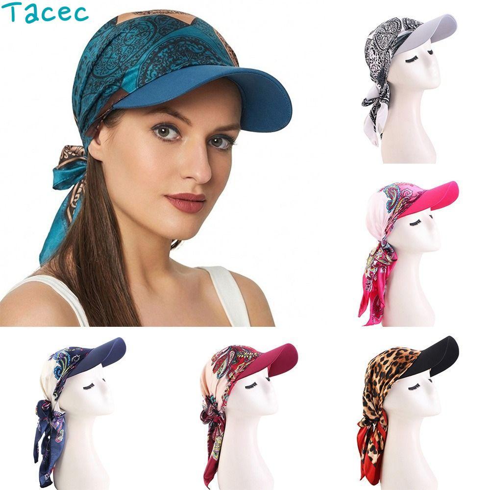 ANAMA Paisley พิมพ์หมวก,นุ่ม Breathable Strapped Design พิมพ์หมวกผ้าโพกหัว,พร้อมปีกซาติน Headscarf หมวกชุดลําลอง