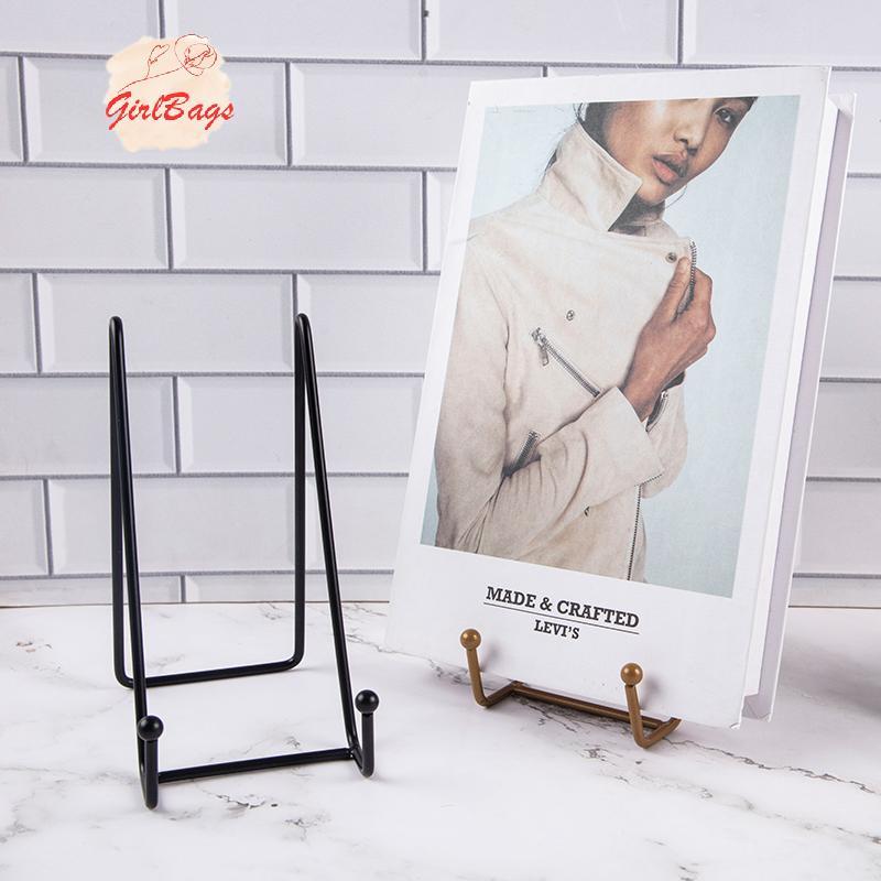 [Setad] Iron Art Magazine Display Stand จานพับ Ra จานชามกรอบรูปขาตั้งหนังสือสําหรับพื้นที่ขนาดกะทัดรัด [ใหม่]