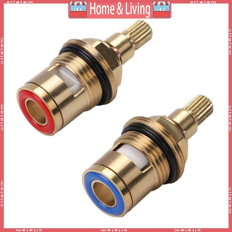 CI Brasses Ceramics Stem Disc ตลับก๊อกน้ําวาล์วเปลี่ยนร้อนเย็นแตะวาล์วก๊อกน้ําด้านในสําหรับห้องน้ําห้องครัว