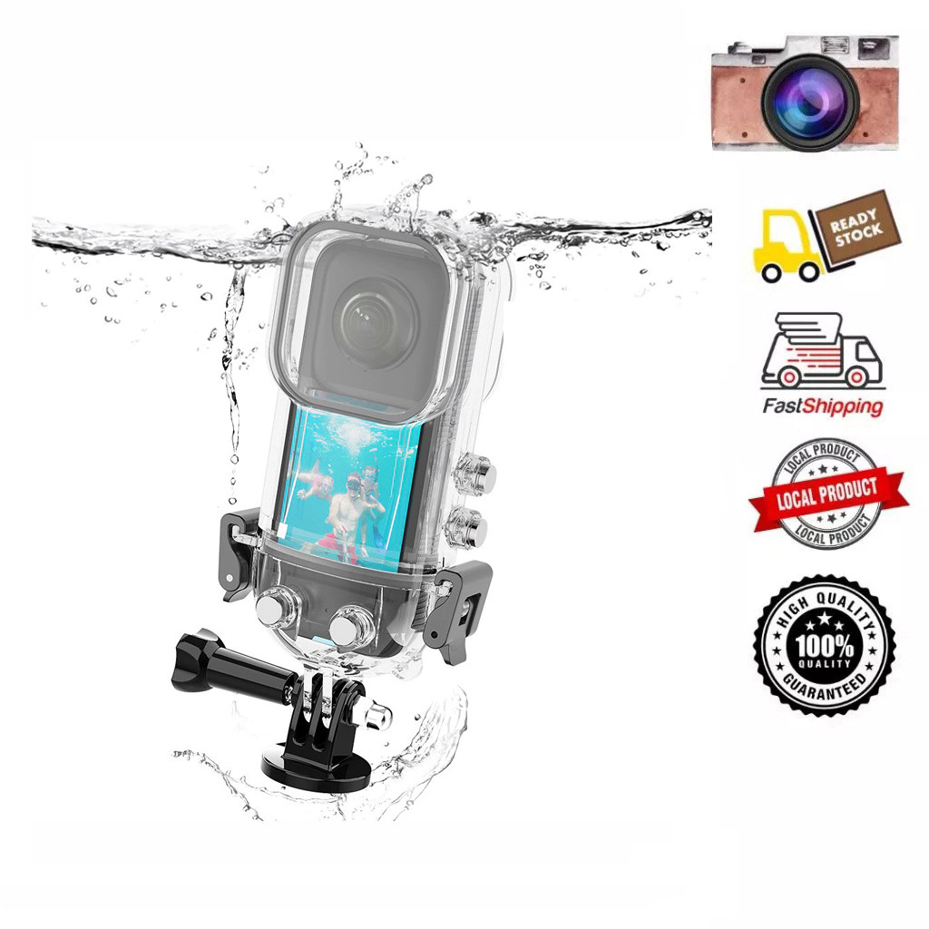 Insta360 X3 เคสดําน้ําที่มองไม่เห็นสําหรับ Insta360 Dive Case X3 เคสกันน้ํา