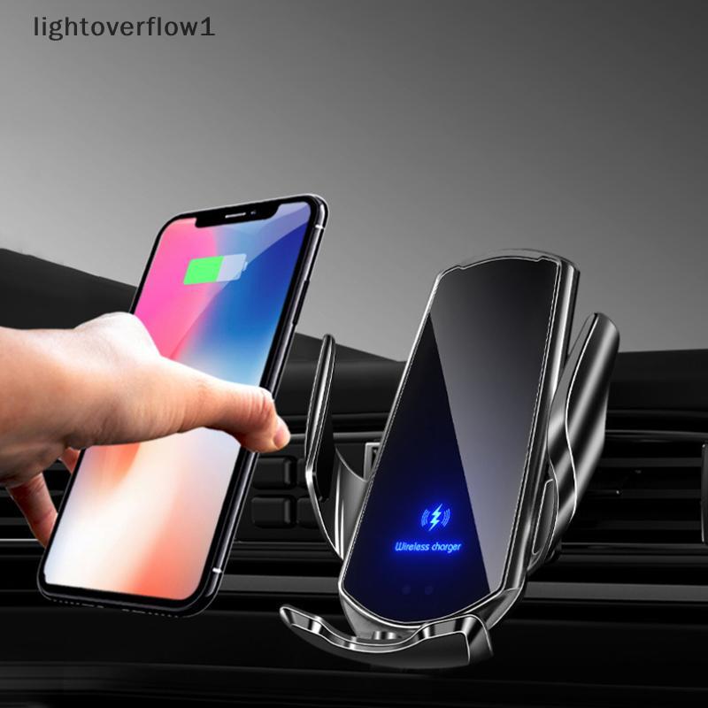 [Lightflow] Smart Sensor Car Phone Wireless Charger 15W Fast Charging Auto-Clamping Car Phone Holder