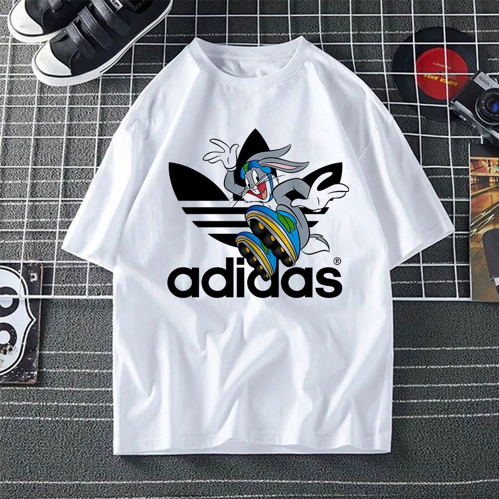 BUNNY DISNEY ADIDAS TSHIRT ผู้หญิงผู้ชาย *FACTORY DIRECT* เสื้อยืด BAJU LELAKI PEREMPUAN BLOUSE เสื้อยืดผู้หญิง LENGAN PENDEK