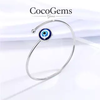 กำไลข้อมือโบฮีเมียน ตา Evil Eye ทำมือ ทองคำโชคดี ตาเติร์ก สีน้ำเงิน เทรนด์ใหม่ กำไลข้อมือคู่ สามารถปรับขนาดได้