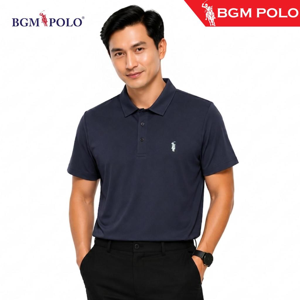 BGM POLO POLO เสื้อยืดโปโล SEAMLESS พร้อมโลโก้-BP-CS505PL3663-MNCNCTW