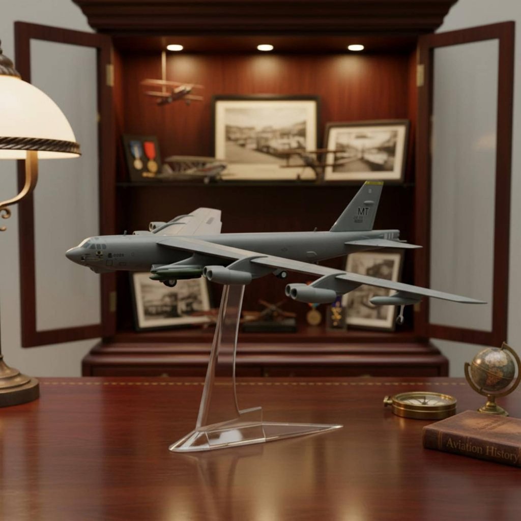 1:200 Scale Long-Range Bomber Stratofortress รุ่นโลหะผสมและพลาสติก B-52H Stratofortress รุ่นชิ้นส่วนรายละเอียด