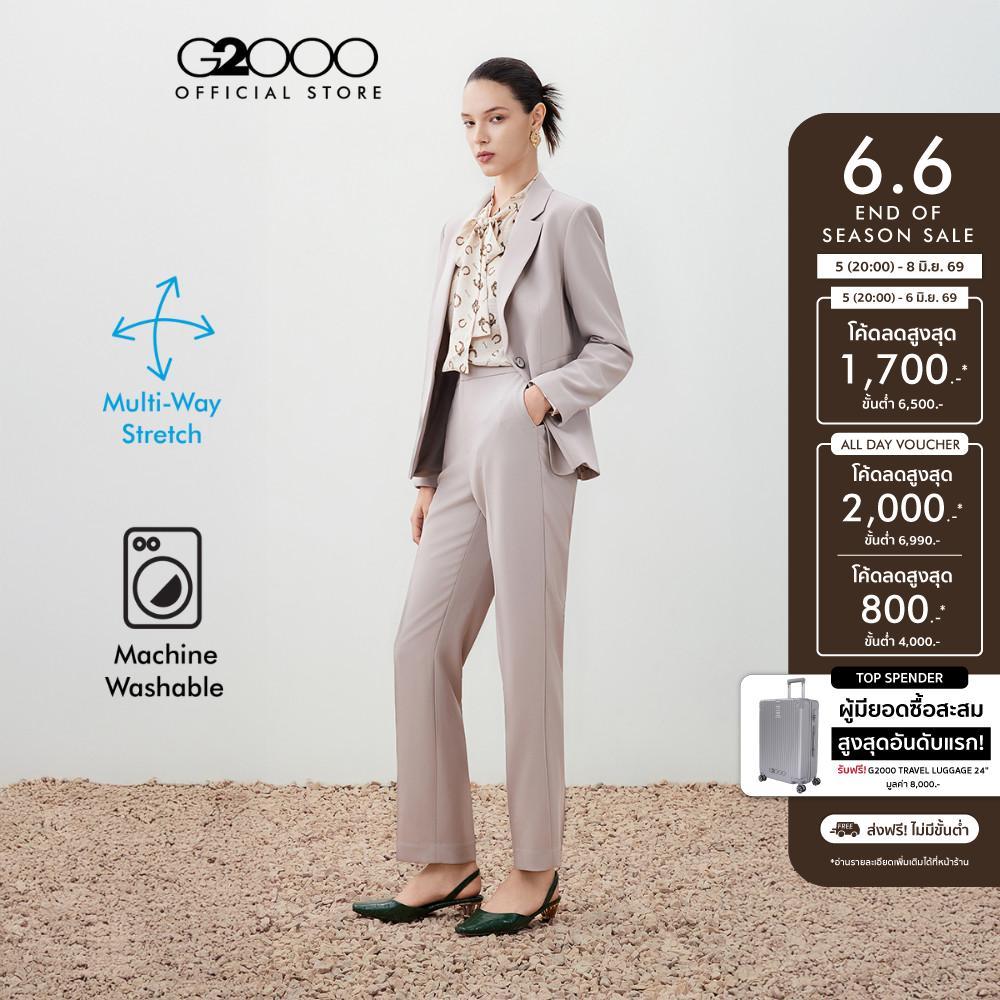 G2000 เสื้อสูทสำหรับผู้หญิง ทรง Easy Fit รุ่น 5621126416 BEIGE