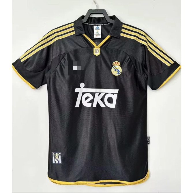 【New Style】99-00 Real-Madri Away R.CARLOS RAUL Redondo High Quality Custom T-shirt Retro Football Jersey