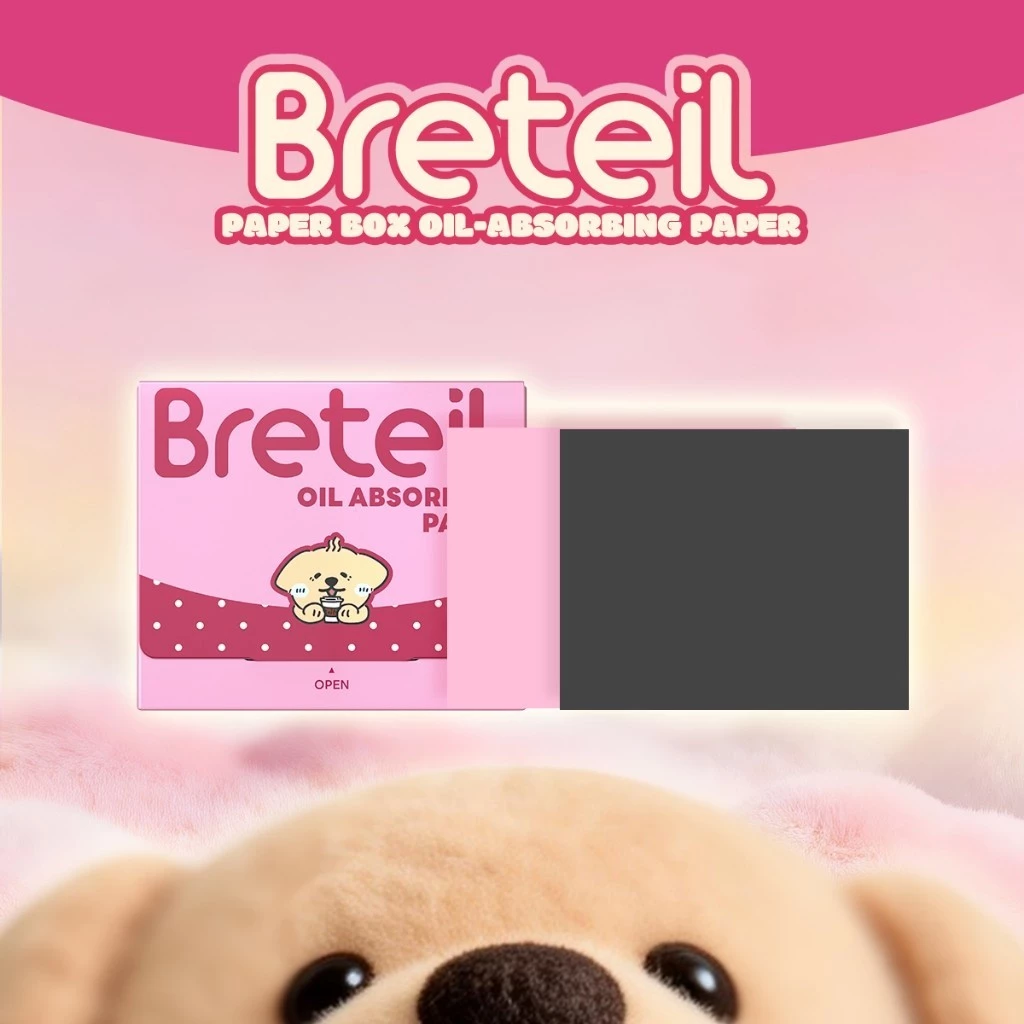 Breteil กระดาษซับมัน - นุ่ม สบาย และขจัดความมันได้อย่างรวดเร็ว อุปกรณ์ดูแลผิว BR-A11